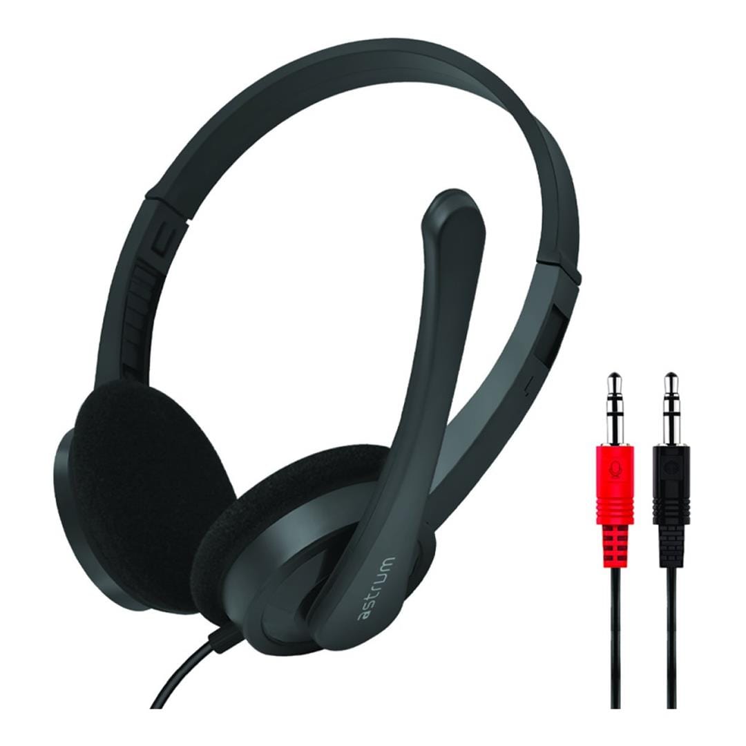 Astrum HS240 On-Ear Wired Stereo Headset A12024-B