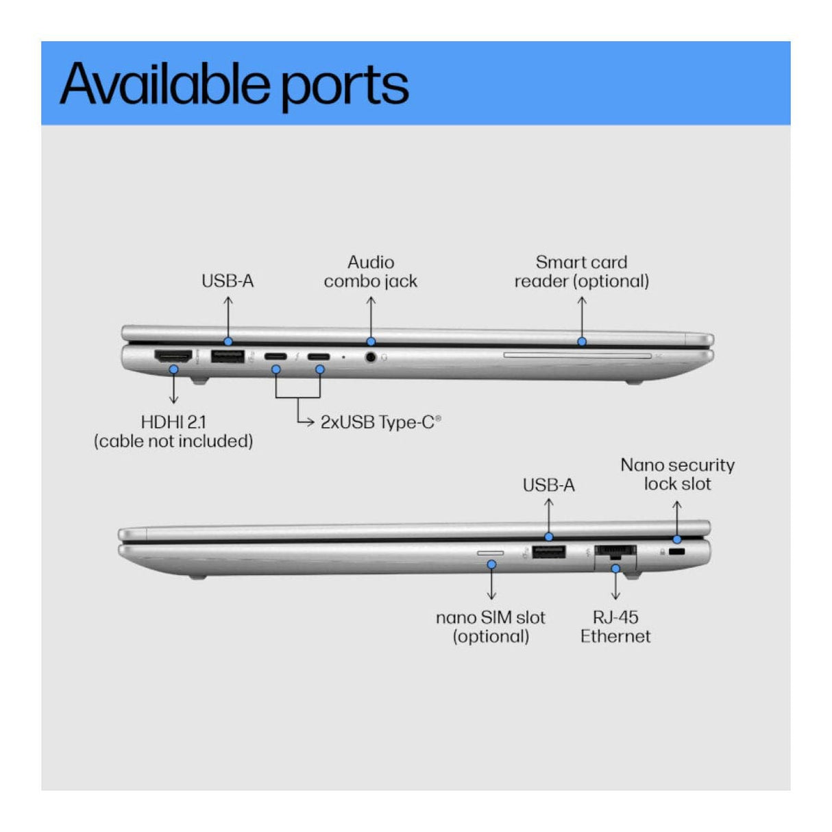 HP EliteBook 660 G11 16-inch WUXGA Laptop - Intel Core Ultra 5 125U 512GB SSD 16GB RAM Win 11 Pro A37WNET