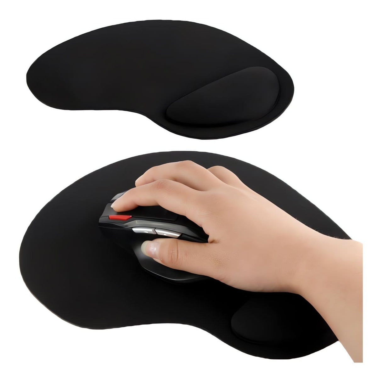 Tuff-Luv Ultra Slim Wrist Supporter Mouse Pad Black A4_68