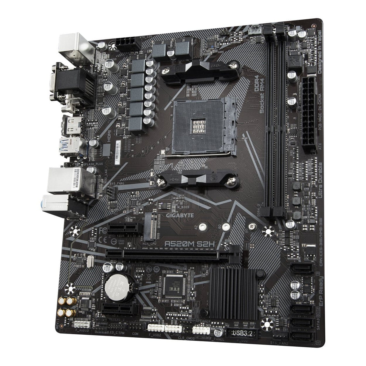 Gigabyte A520M S2H AMD Socket AM4 micro ATX Motherboard A520M S2H
