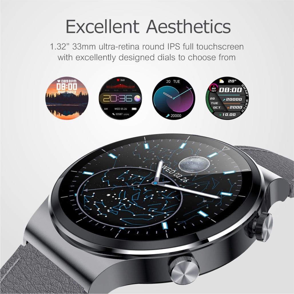 Astrum G52 1.32-inch Smart Watch Silver Grey A61641-T