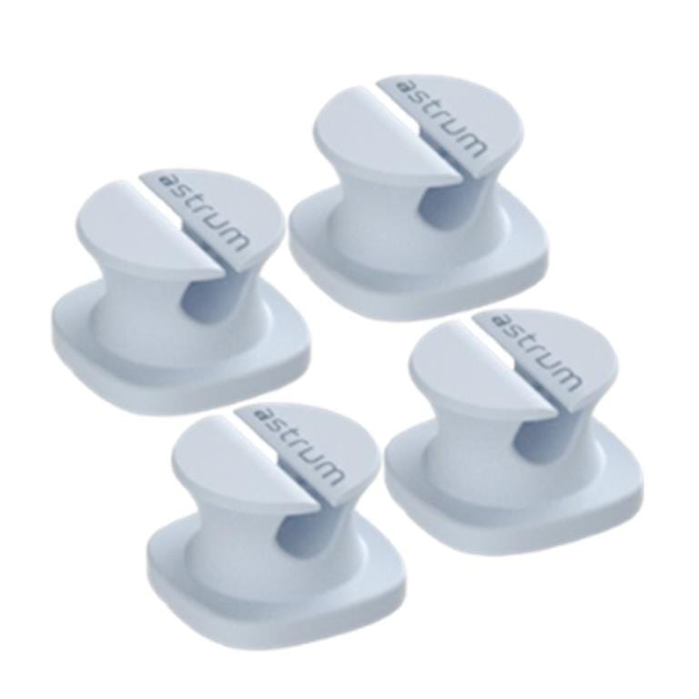 Astrum CO060 Mini Cable Organizer Clips Blue 4-pack A71006-C
