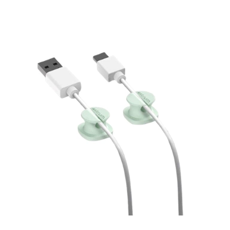 Astrum CO060 Mini Cable Organizer Clips Green 4-pack A71006-J