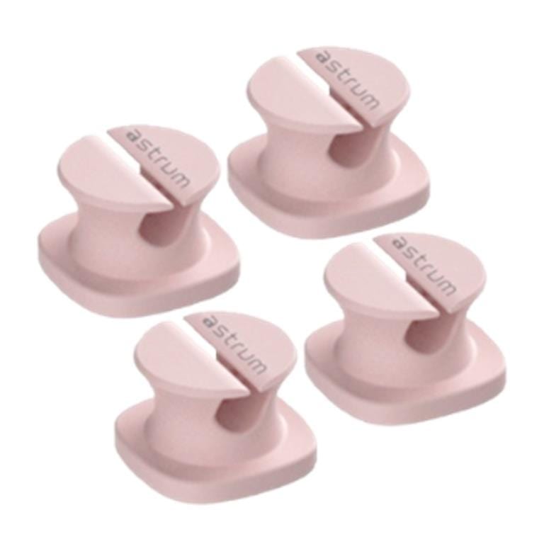 Astrum CO060 Mini Cable Organizer Clips Pink 4-pack A71006-L