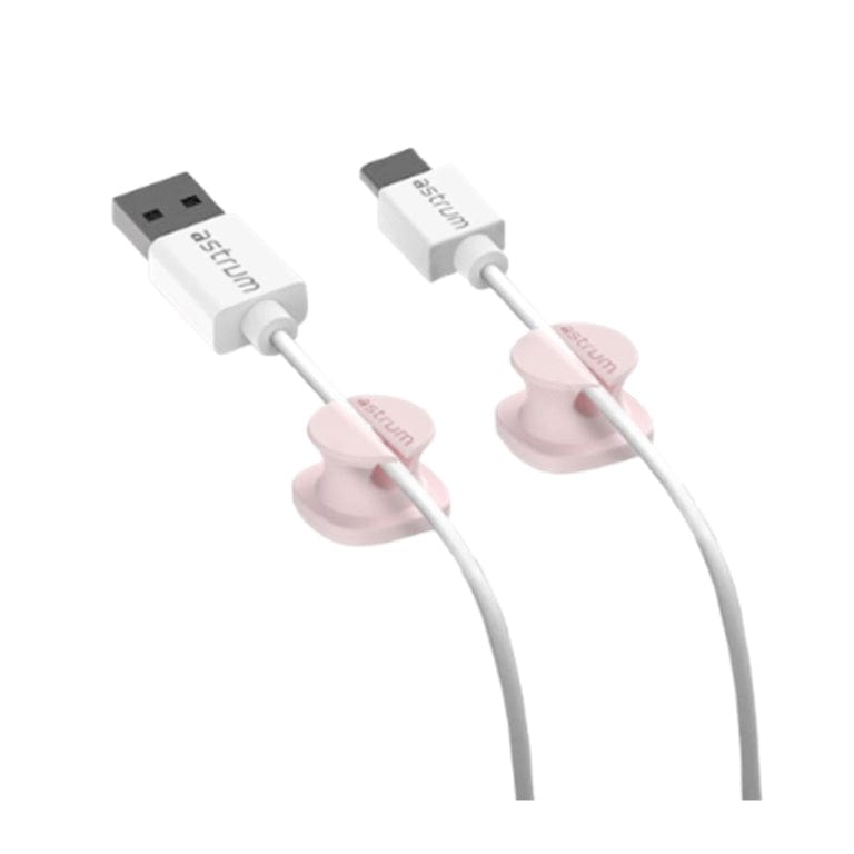 Astrum CO060 Mini Cable Organizer Clips Pink 4-pack A71006-L