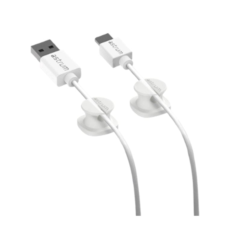 Astrum CO060 Mini Cable Organizer Clips White 4-pack A71006-W