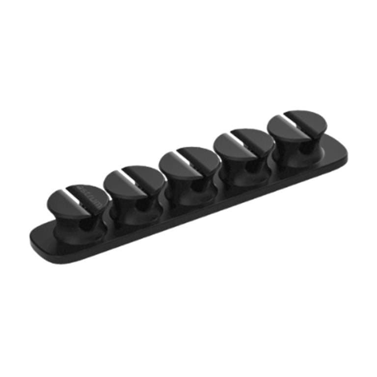 Astrum CO110 5 Bay 4 Storage Compartments Cable Organizer Clips Black A71011-B