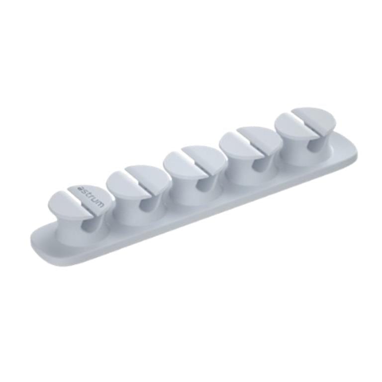 Astrum CO110 5 Bay 4 Storage Compartments Cable Organizer Clips Blue A71011-C