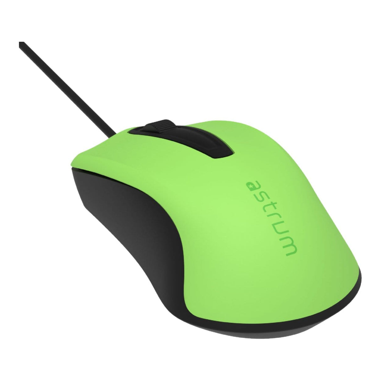 Astrum MU120 Wired Optical Mouse Green Black A82012-J
