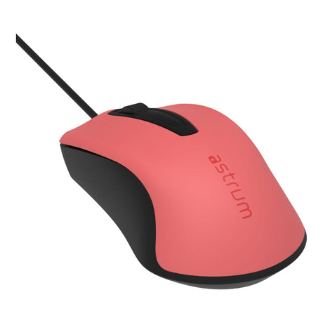 Astrum MU120 Wired Optical Mouse Red Black A82012-N