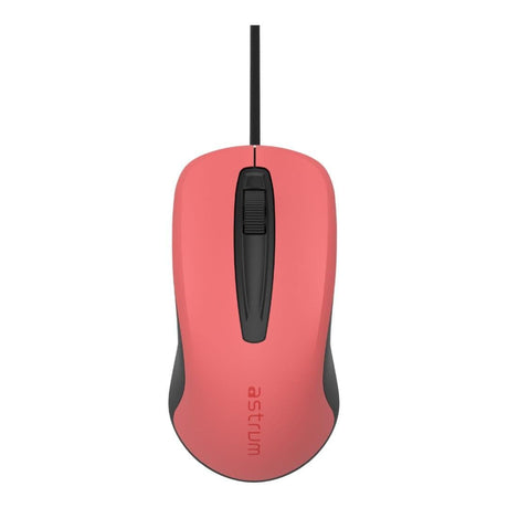 Astrum MU120 Wired Optical Mouse Red Black A82012-N