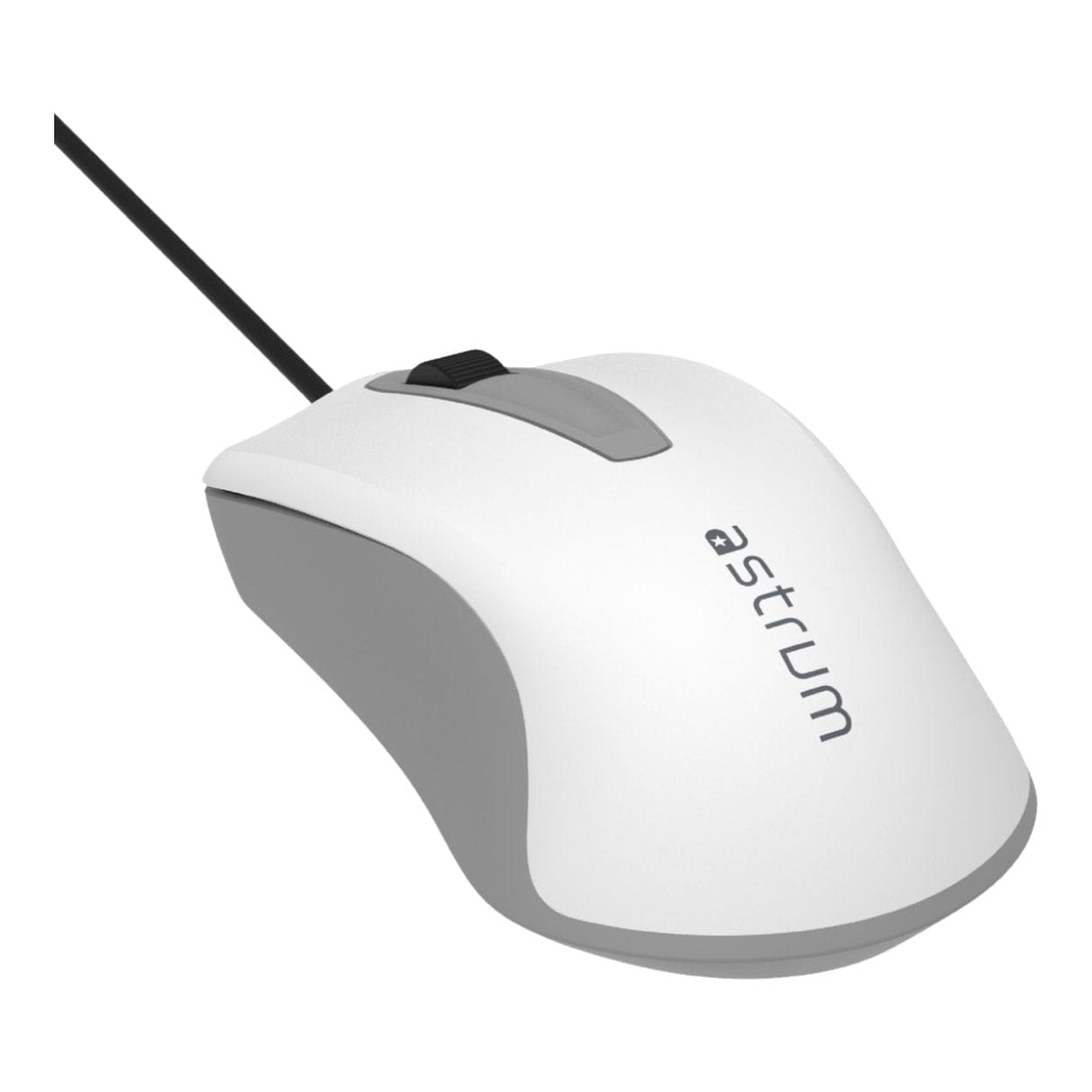 Astrum MU120 Wired Optical Mouse White Black A82012-Q
