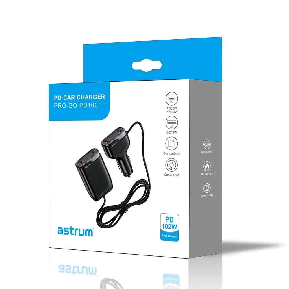 Astrum Pro Go PD33W 102W 4-in-1 USB-C Car Charger A93100AC