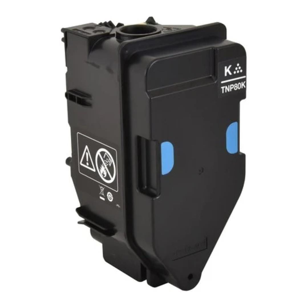 Konica Minolta TNP80K Black Toner Cartridge 13,000 Pages Original AAJW152 Single-pack