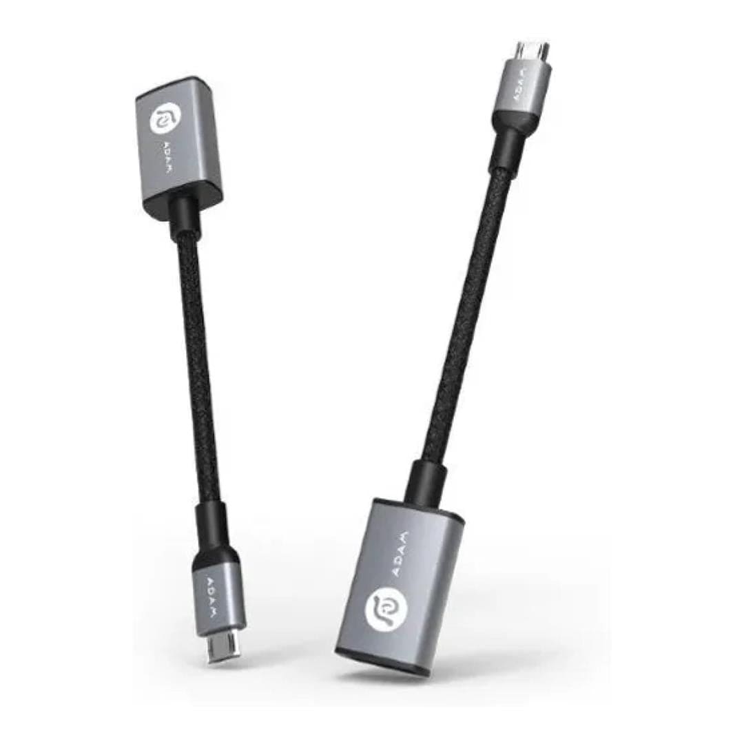 Adam Elements PeAk AFB13 Micro-B Male to Type-A Female Adapter Grey AAPADAFB13GY