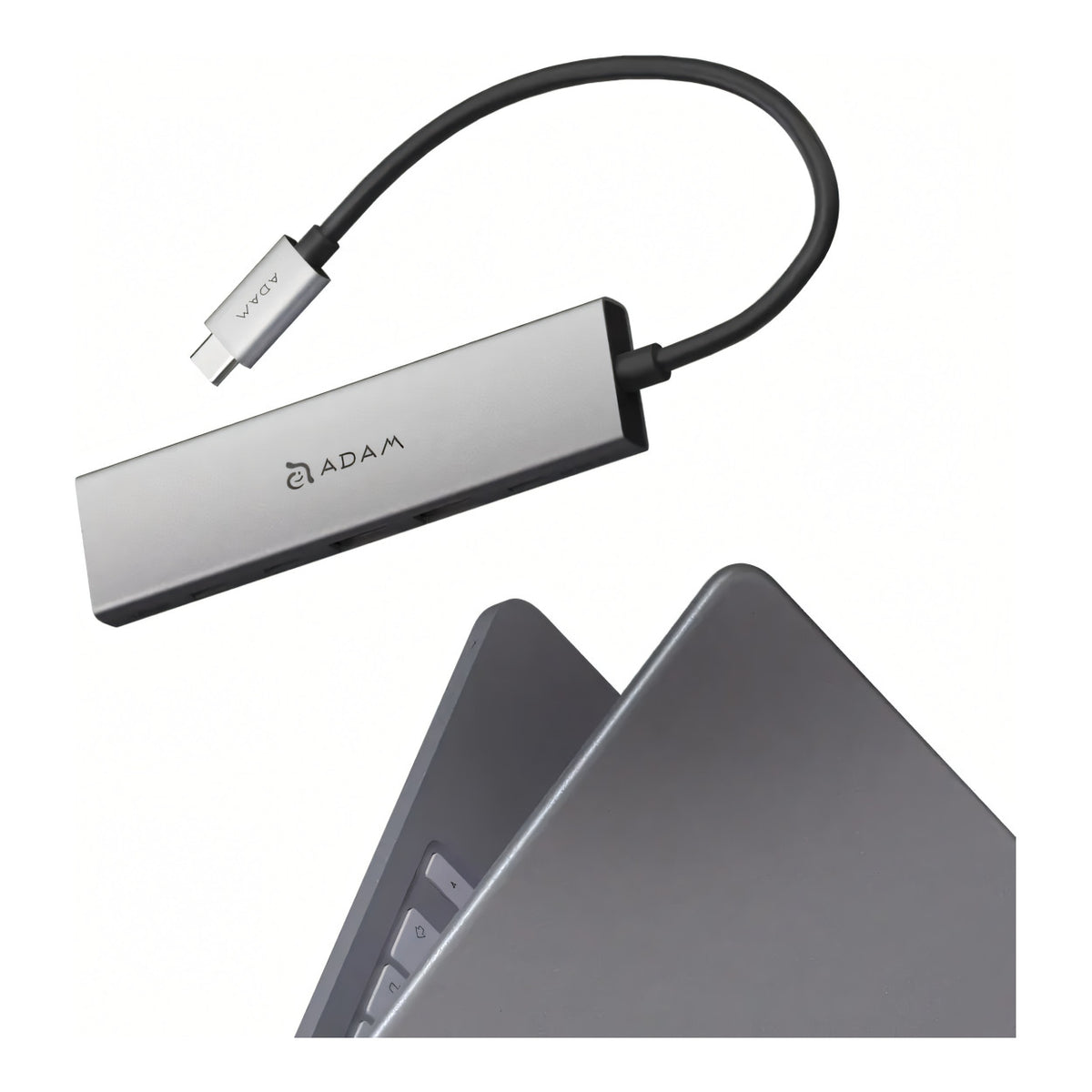 Adam Elements DE06 6-in-1 USB-C Multifunction Hub - Grey AAPADHUBDE06GY