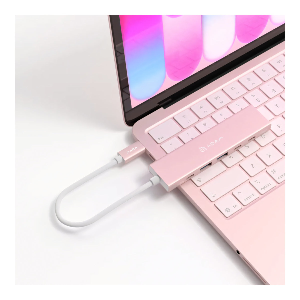 Adam Elements DE06 6-in-1 USB-C Multifunction Hub - Pink AAPADHUBDE06PK