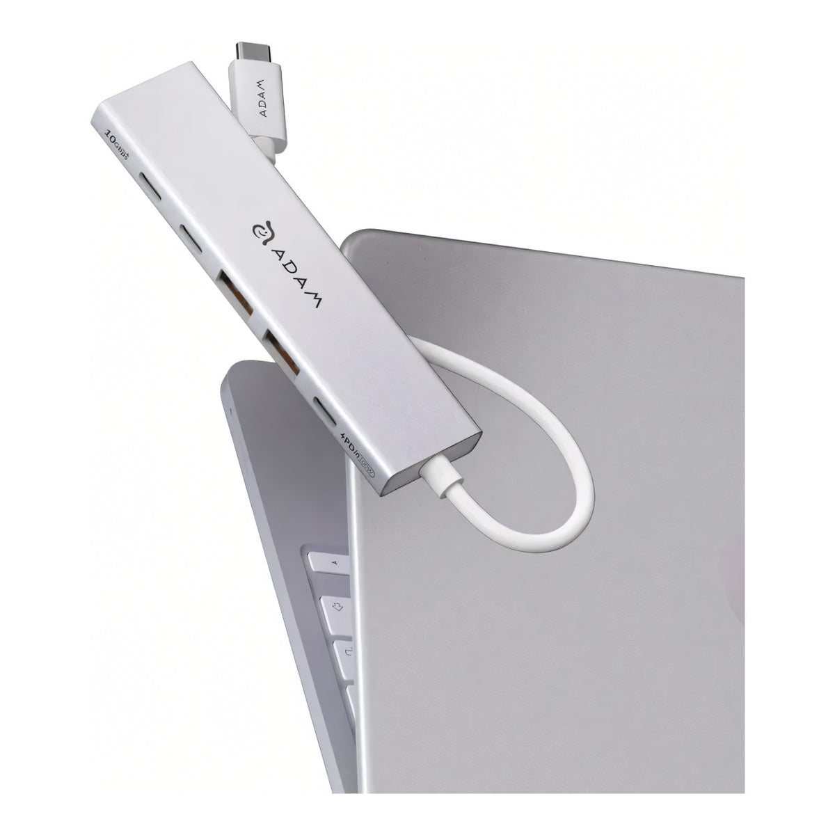 Adam Elements DE06 6-in-1 USB-C Multifunction Hub - Silver AAPADHUBDE06SL