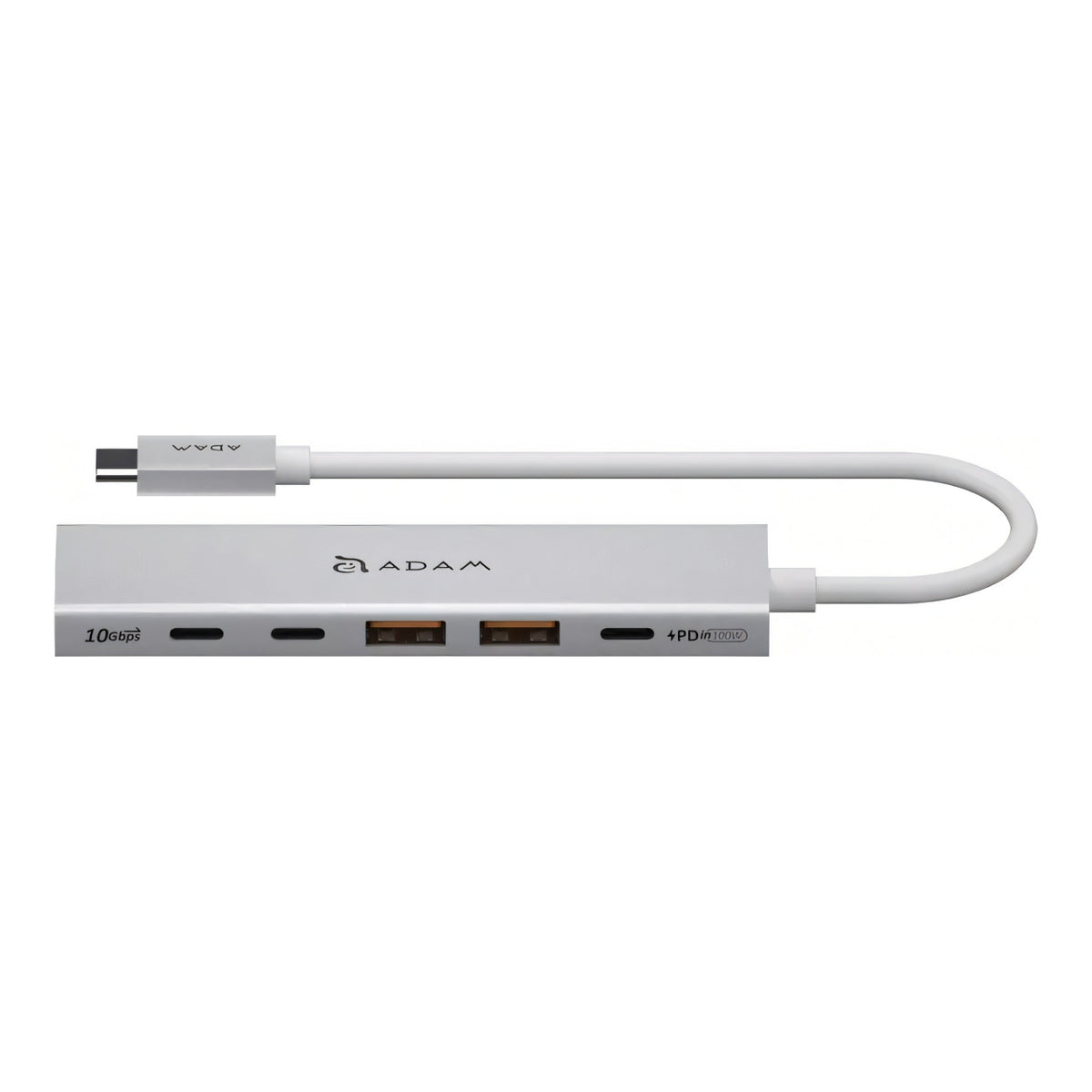 Adam Elements DE06 6-in-1 USB-C Multifunction Hub - Silver AAPADHUBDE06SL