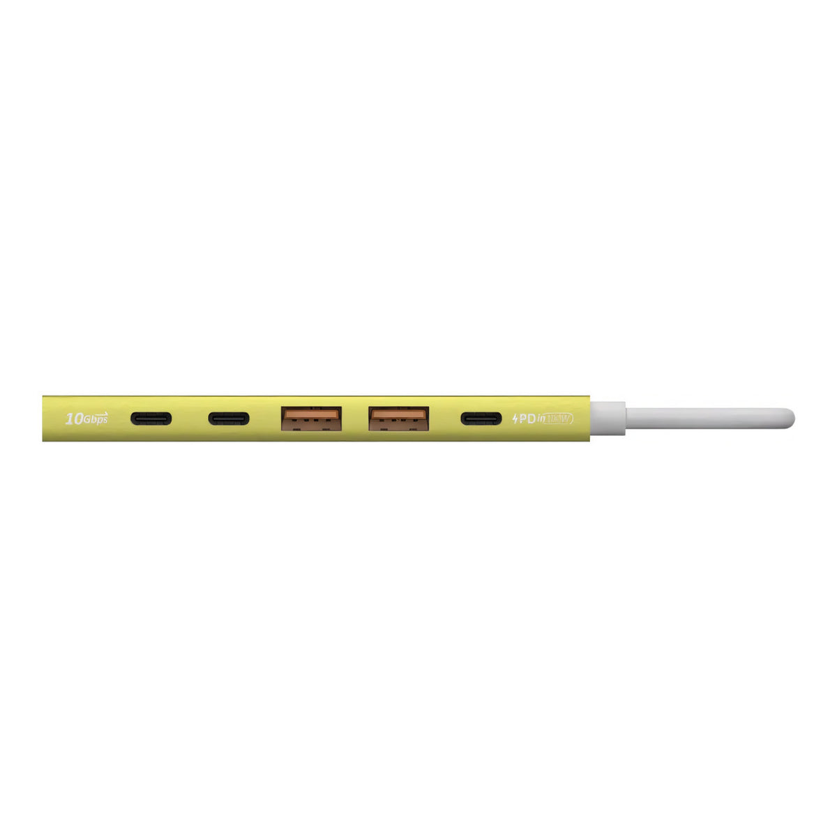Adam Elements DE06 6-in-1 USB-C Multifunction Hub - Yellow AAPADHUBDE06YL