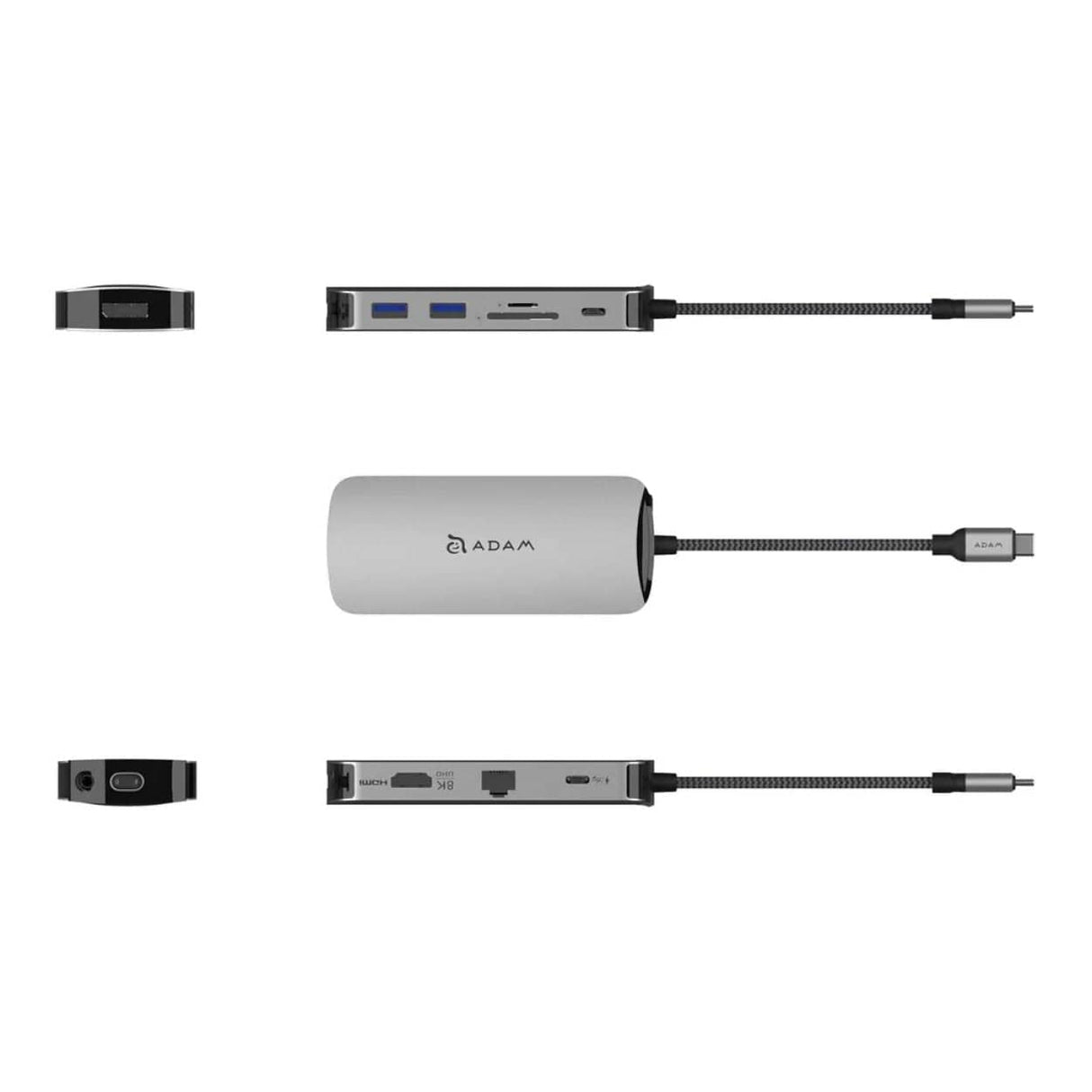 Adam Elements CASA X DP 10-in-1 Type-C Hub Space Grey AAPADHUBXDPGY