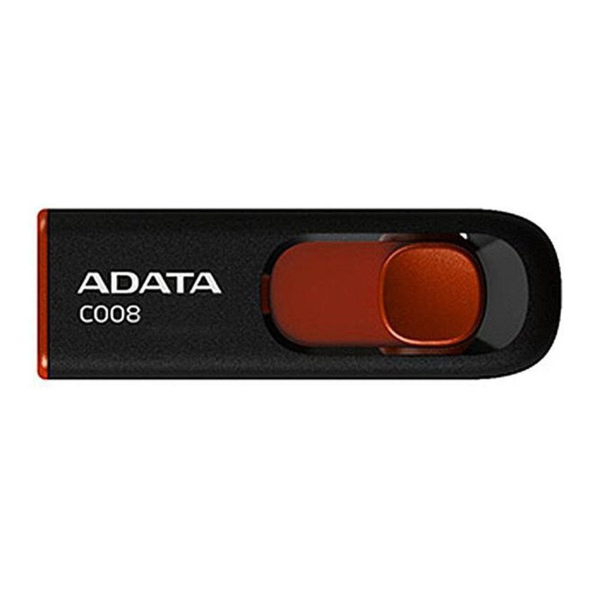 ADATA 32GB C008 USB 2.0 Type-A Black and Red USB Flash Drive AC008-32G-RKD