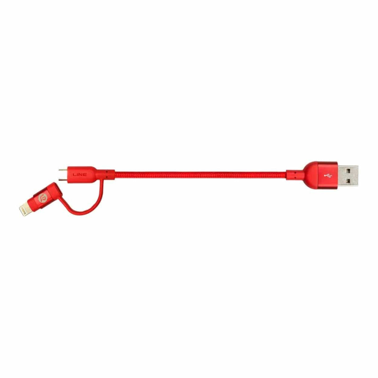 Adam Elements PeAk Duo II 2-in-1 USB to Lightning Cable 20cm Red ACBAD20DMBRPRD