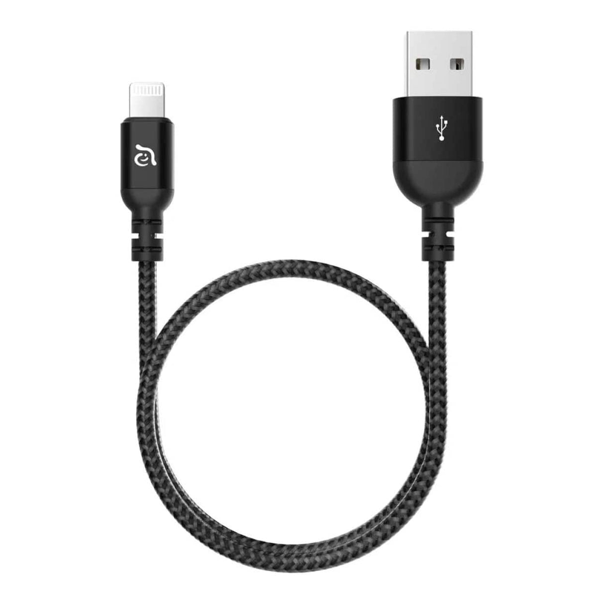 Adam Elements PeAk III Type-A to Lightning Charging Cable 1.2m Black ACBAD3AL120BBK