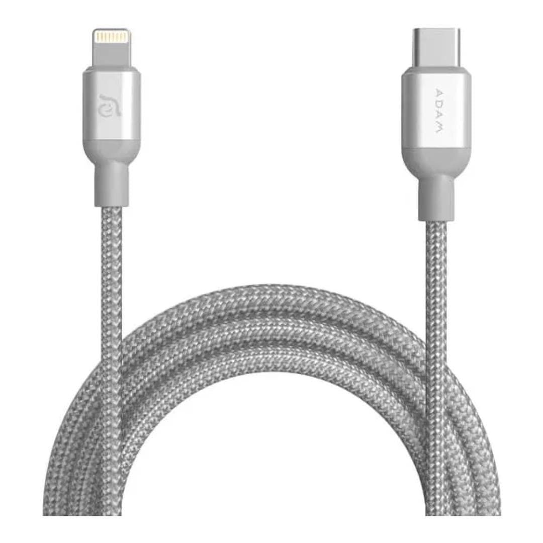 Adam Elements PeAk II C120B Type-C to Lightning Cable 1.2m Silver ACBADCL120BSL