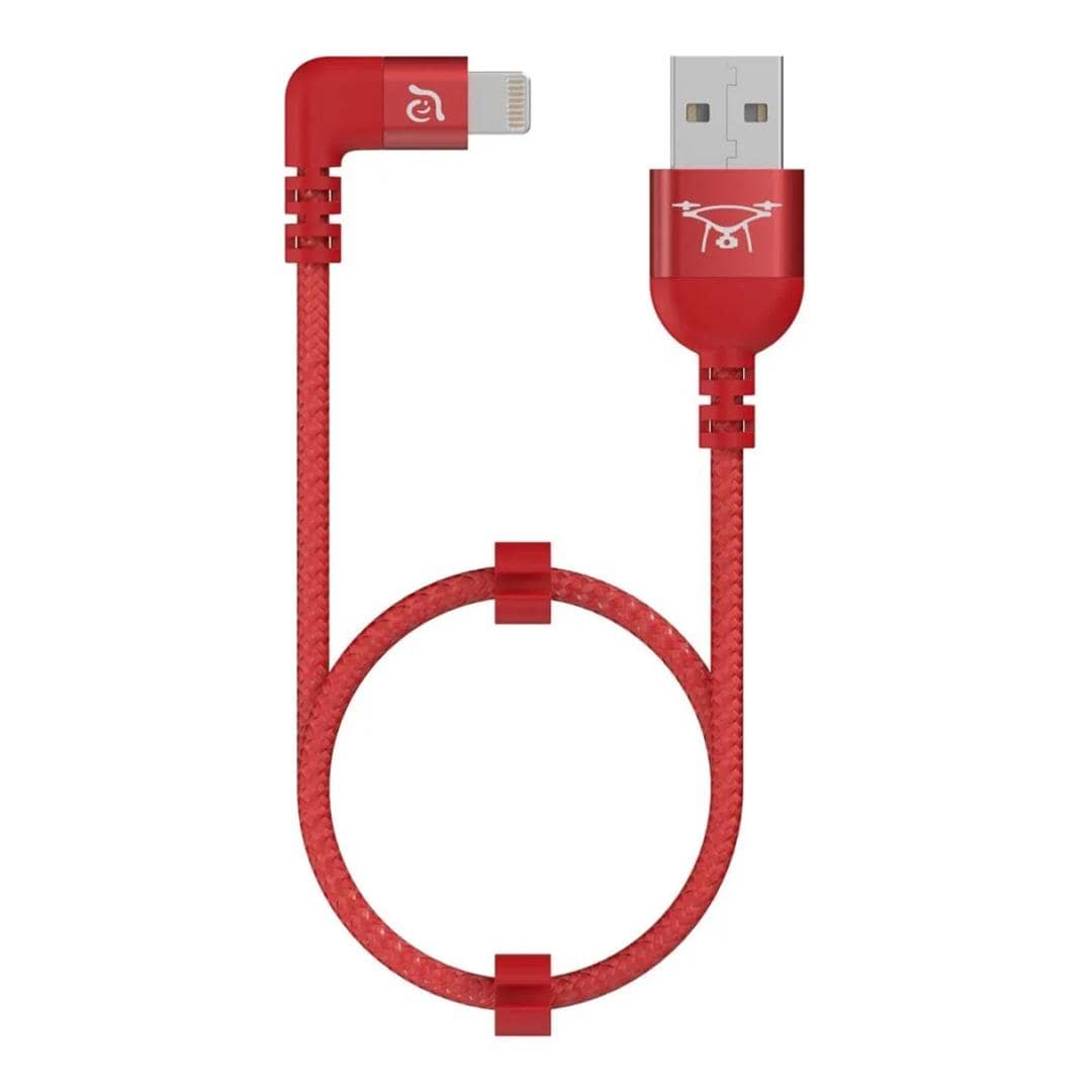 Adam Elements PeAk II L30B Type-A to 90 Degree Lightning Cable 30cm Red ACBADL30BLRD