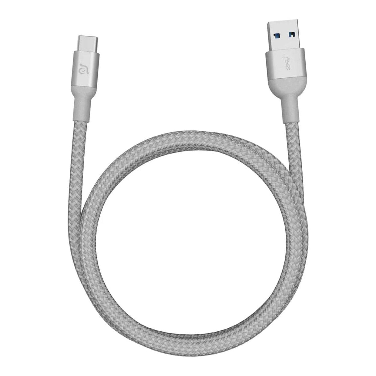 Adam Elements CASA M100+ Type-C to Type-A Charging Cable 1m Silver ACBADM100PSL