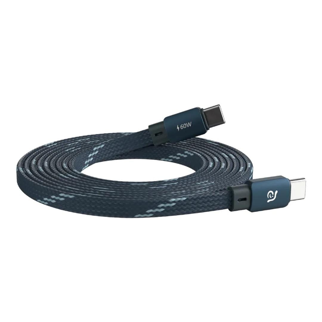 Adam Elements CASA MF100 Type-C Male to Male Flat Cable 1m Blue ACBADMF100BL