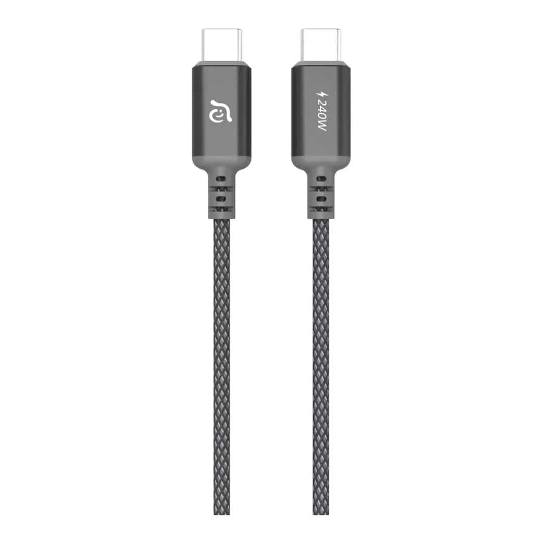Adam Elements CASA P120 Type-C Male to Male Braided Cable 1.2m Grey ACBADP120GY