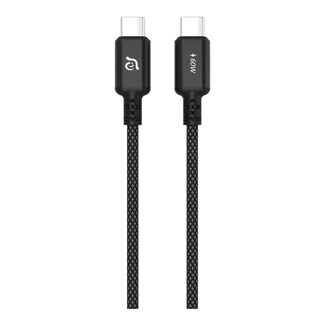 Adam Elements CASA S200 Type-C Male to Male Braided Cable 2m Black ACBADS200BK