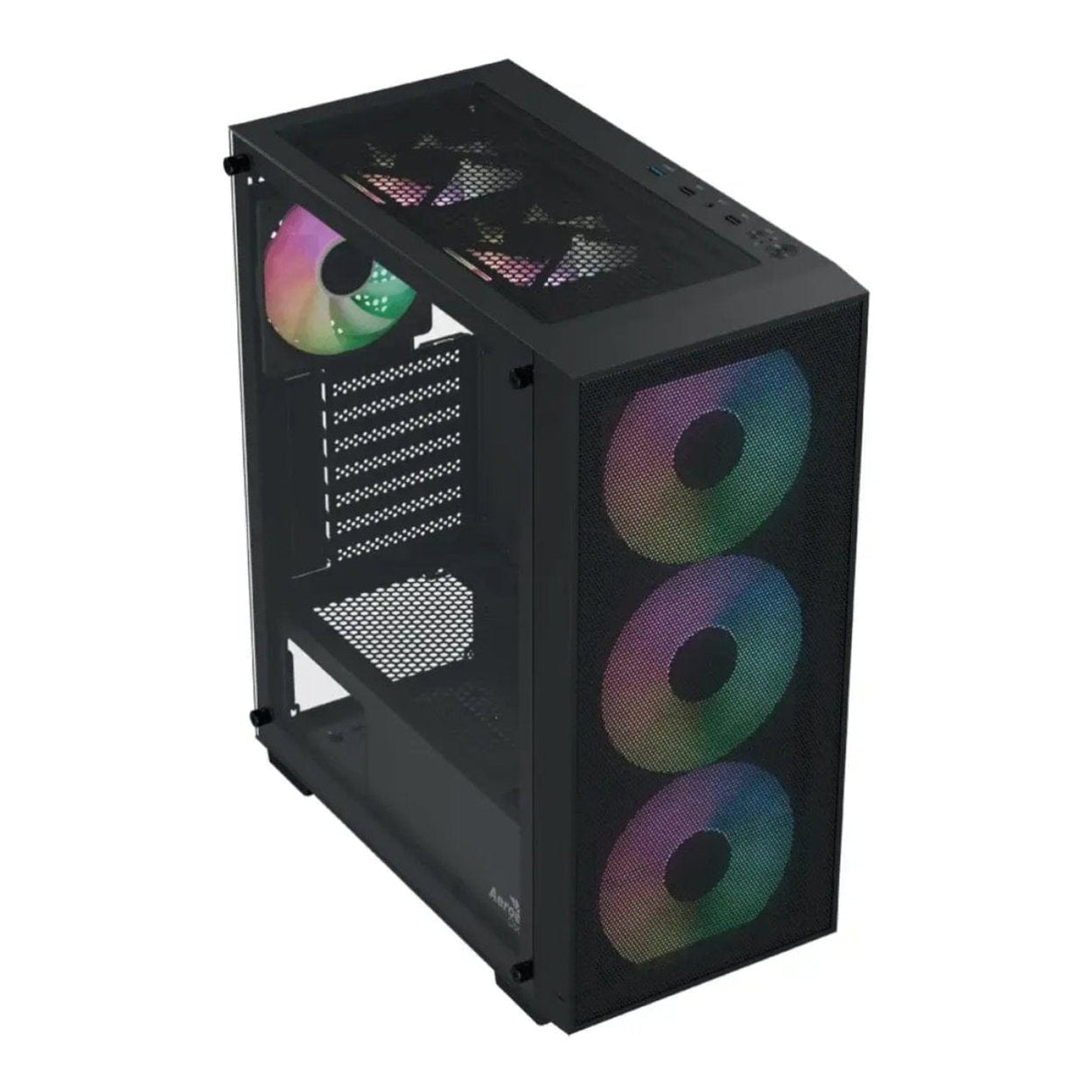 Aerocool B509A Flow ARGB ATX Mid Tower Gaming PC Case Black ACCM-BD02063.11
