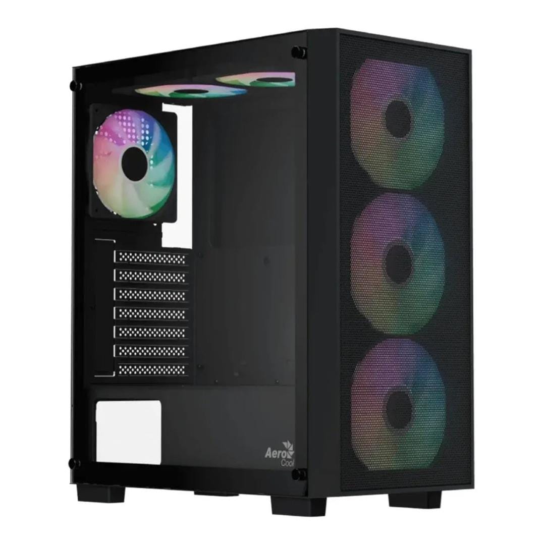 Aerocool B509A Flow ARGB ATX Mid Tower Gaming PC Case Black ACCM-BD02063.11
