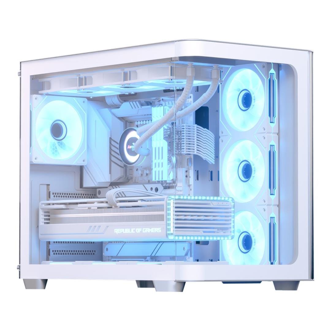 Aerocool P500C ATX Mid-Tower Compact PC Case White ACCM-PN01043.21