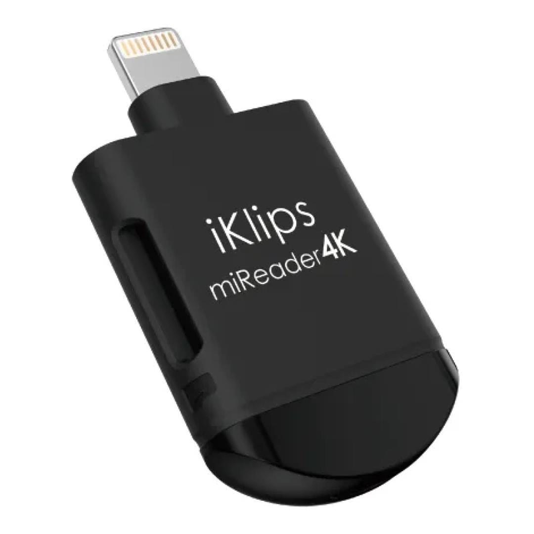 Adam Elements iKlips miREADER Lightning Card Reader Black ACRAD0GMIRBK