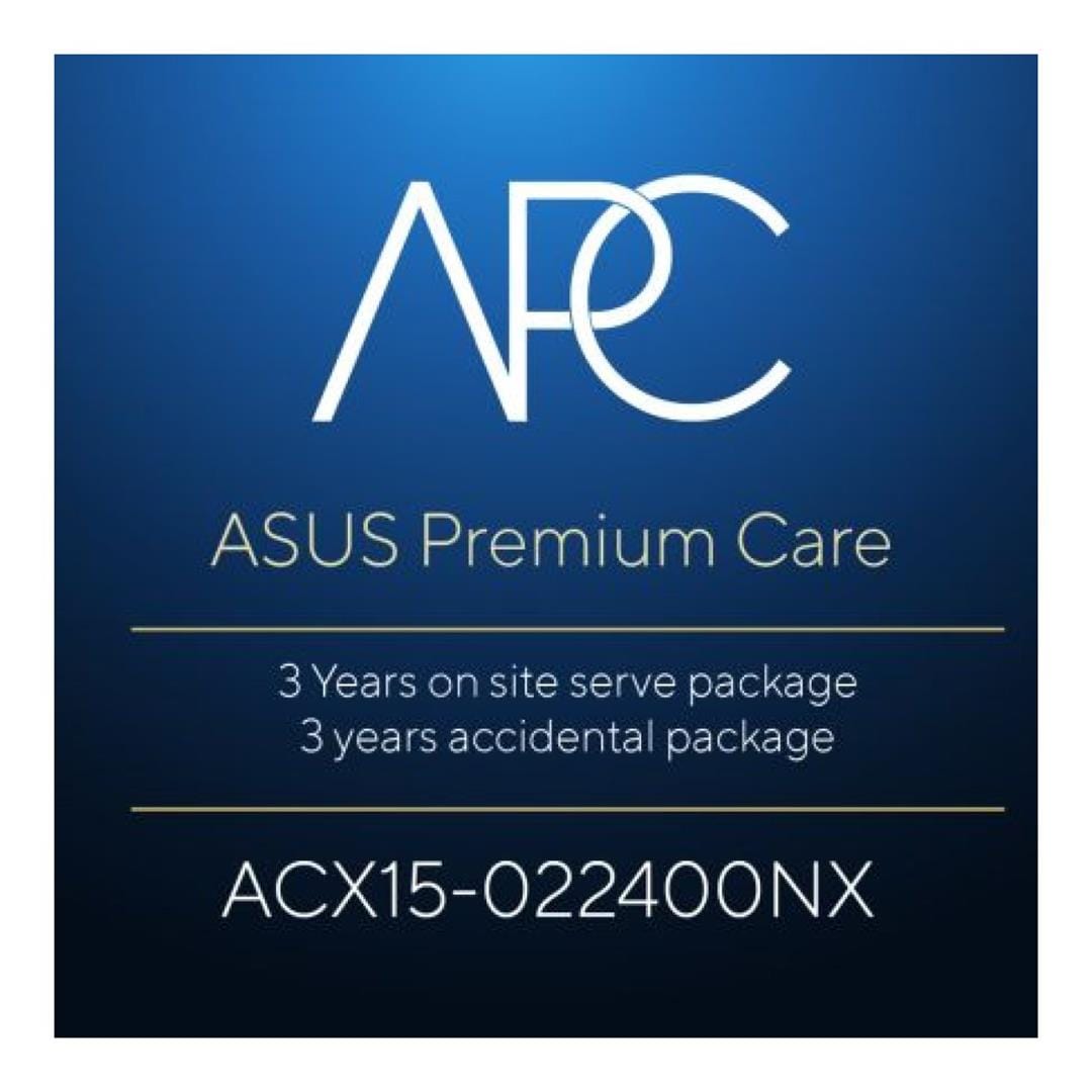 ASUS Premium Care 3-year on-site Service Upgrade and 3-year Accidental Service Package ACX15-022400NX