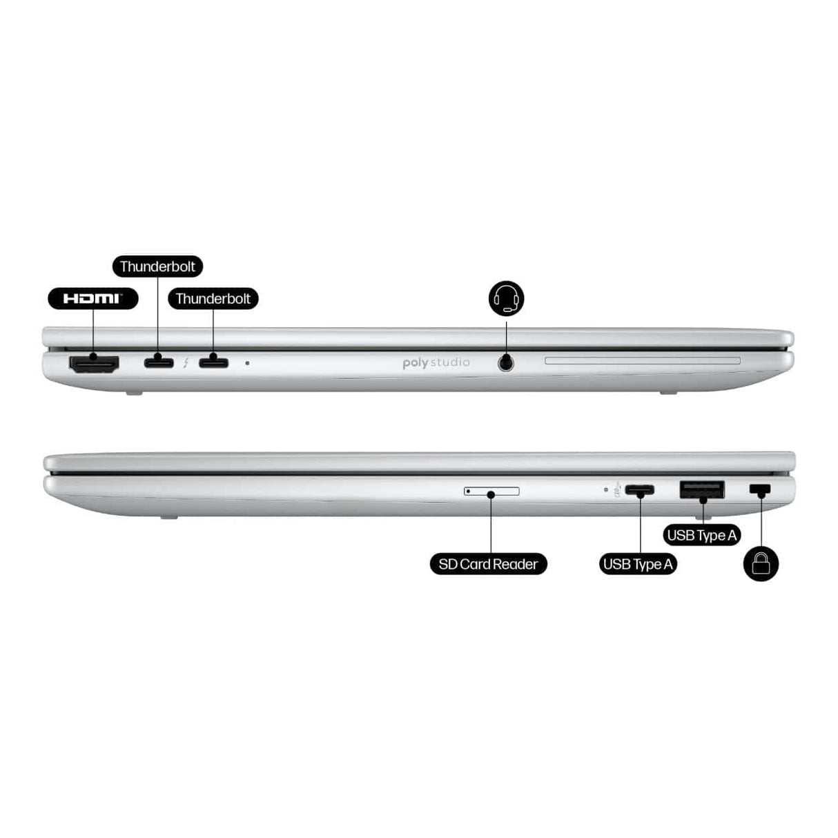 HP EliteBook 8 Flip G1i 13.3-inch WUXGA AI 2-in-1 Laptop - Intel Core Ultra 7 255U 1TB SSD 32GB RAM Win 11 Pro