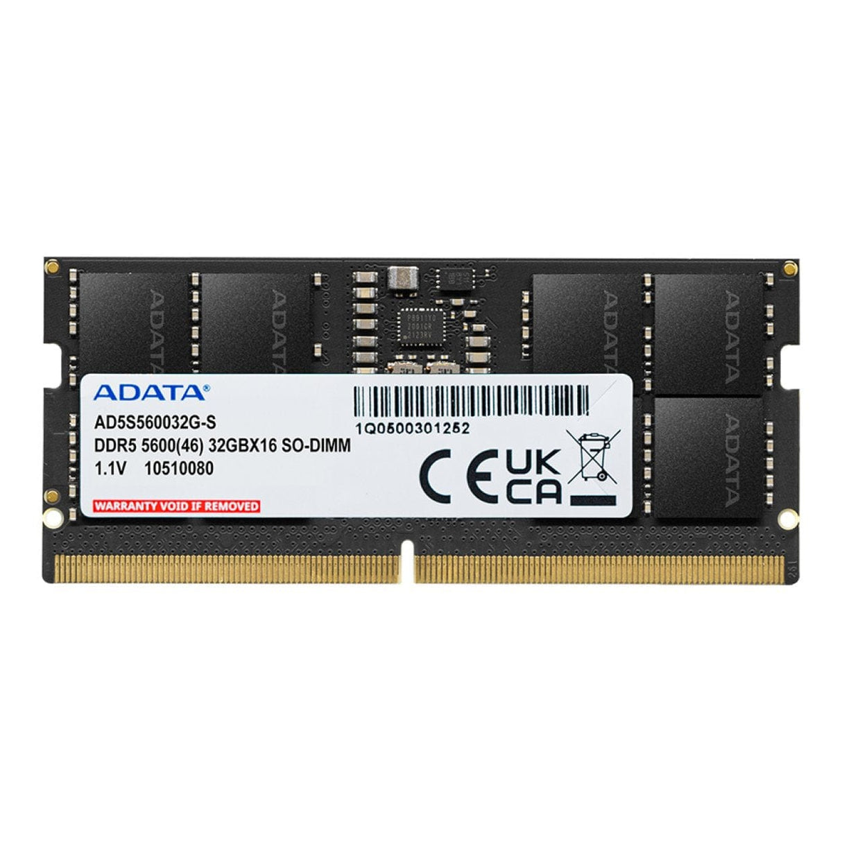 ADATA 16GB 5600MHz DDR5 ECC SO-DIMM Memory Module AD5S560016G-S
