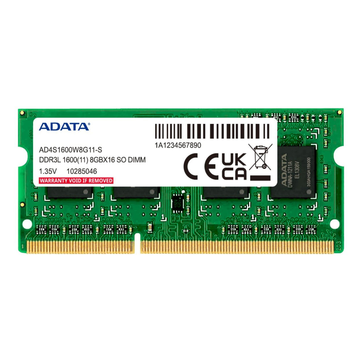 ADATA ADDS1600W8G11-S Memory Module 8GB 1 x 8GB DDR3L 1600MHz