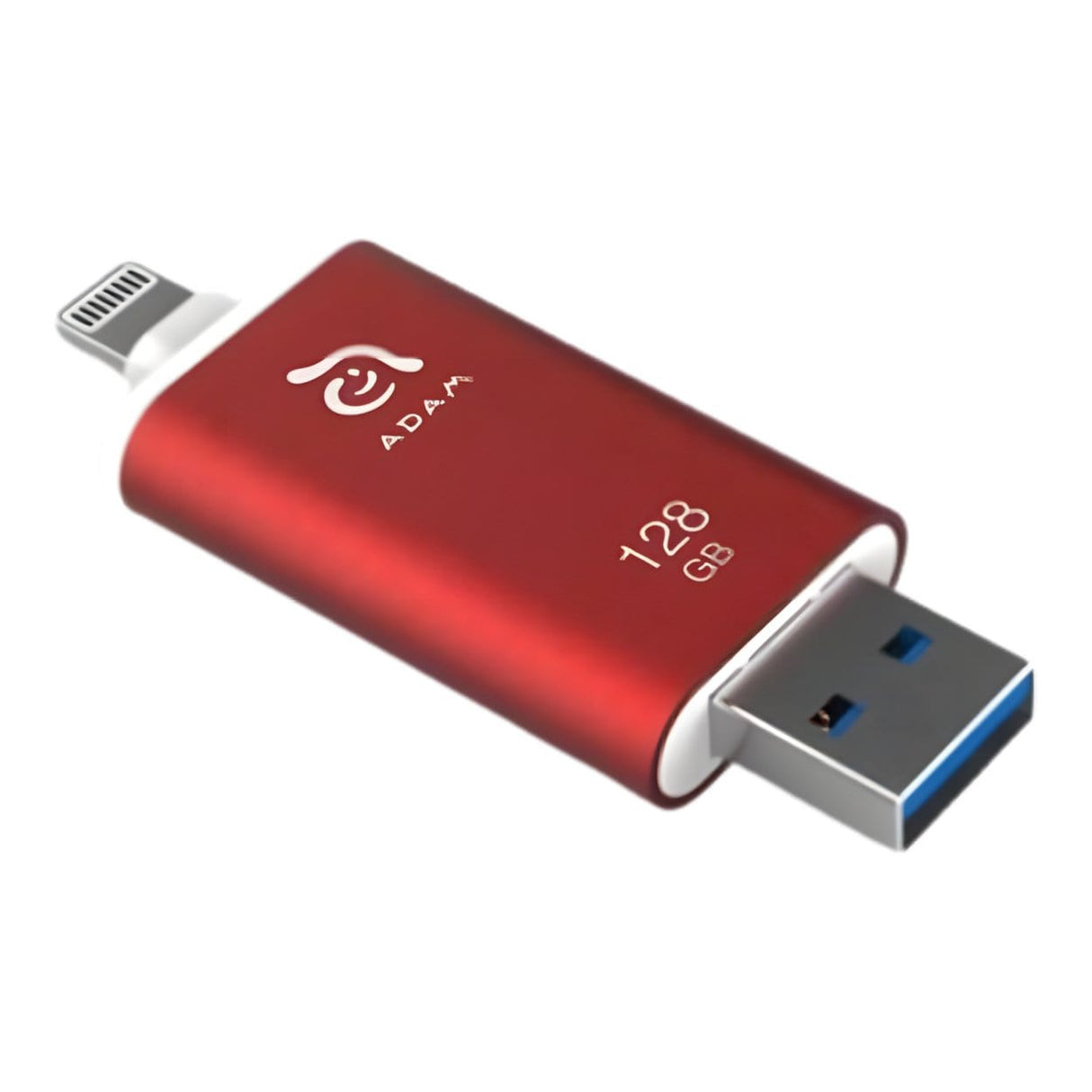 Adam Elements iKlips II 128GB Lightning Flash Drive Red ADRAD128KL2RD-1