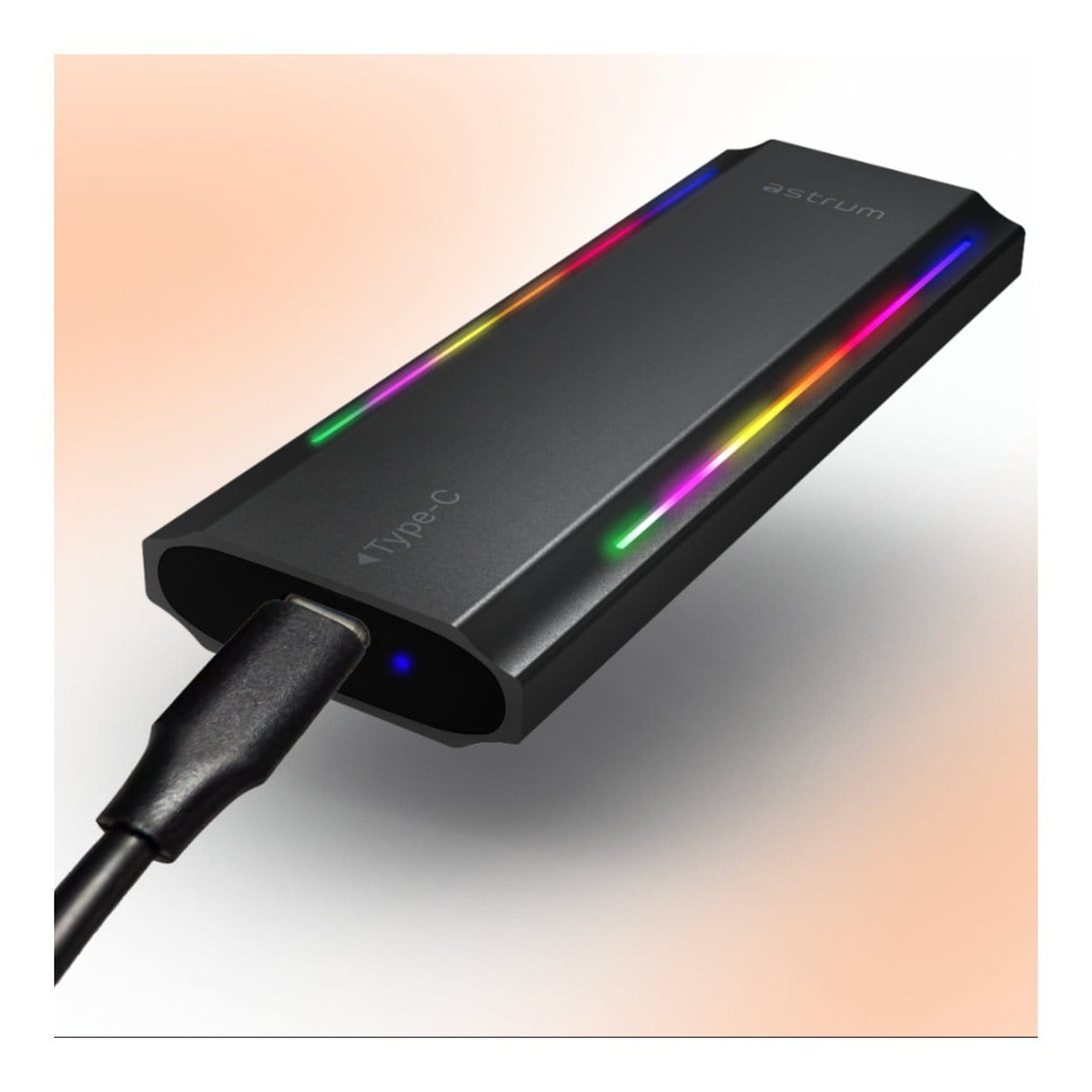Astrum ENP4310G RGB NVMe M.2 SSD PCIe & NGFF Enclosure AENP4310GB