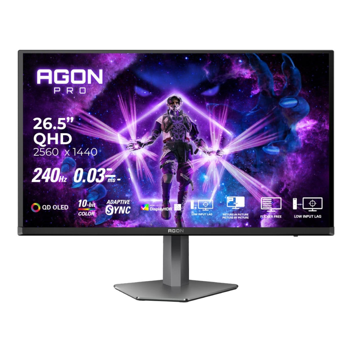 AOC AGON PRO AG276QZD2 26.5-inch 2560 x 1440p QHD 16:9 240Hz 0.03ms QD-OLED Gaming Monitor