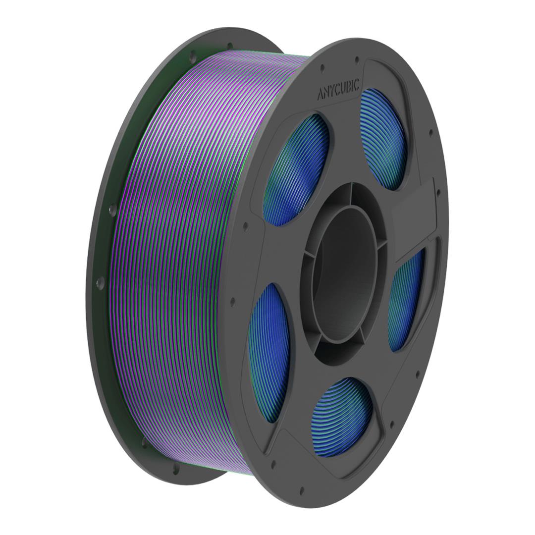 Anycubic PLA Silk Tri-Colour Filament 1Kg - Blue Green Purple AHSC14-10