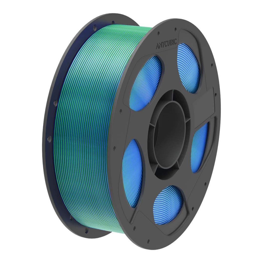Anycubic PLA Silk Dual Filament 1Kg - Blue Green AHSC16-10