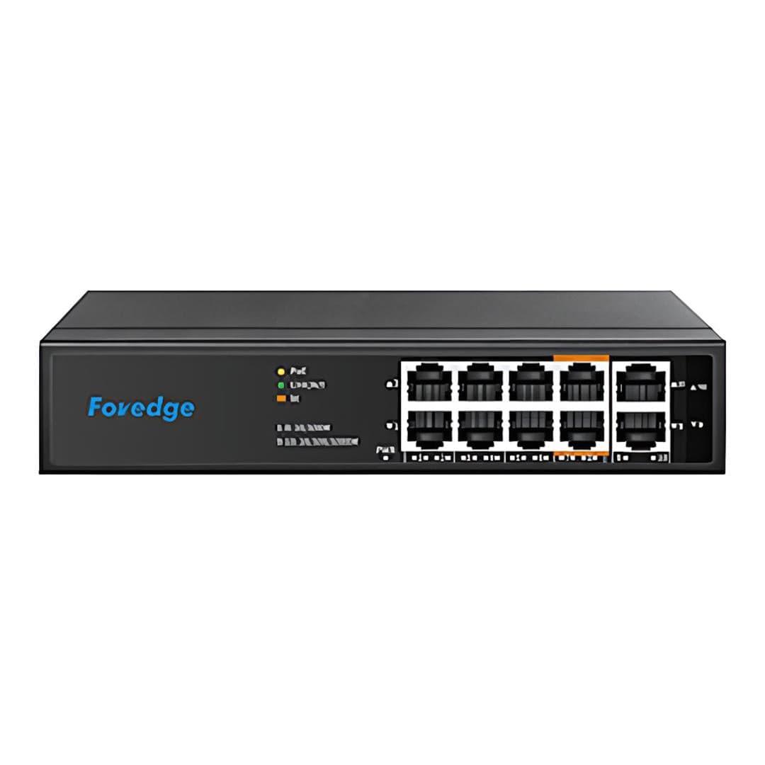 Foredge AI8082M 8-port 100M AI PoE with 1000M Uplink Port Switch