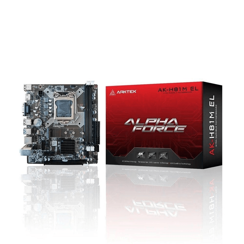 Arktek Intel H81 Intel Socket LGA1150 micro ATX Motherboard AK H81M