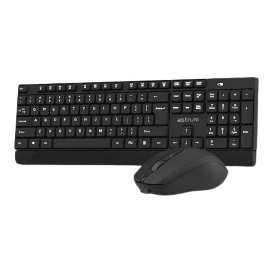 Astrum KCX100 2.4GHz 1600dpi Deskset Wireless Keyboard and Mouse Combo Black AKCX100BUS